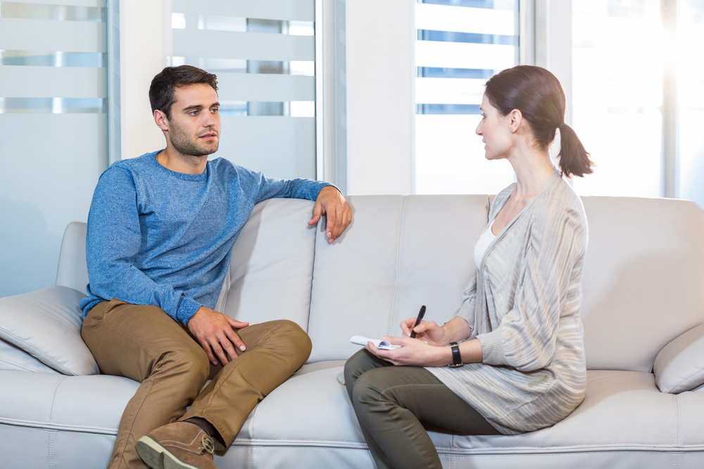 Adult speech therapy session near Cockeysville